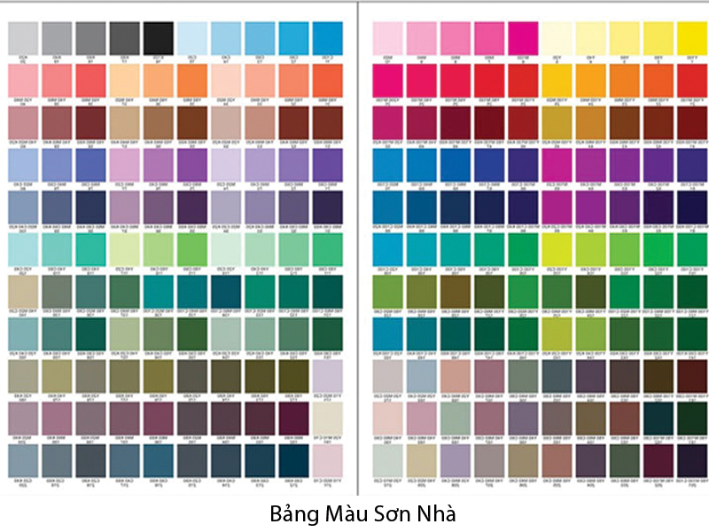 bang-mau-son-nha bảng giá màu sơn nhà