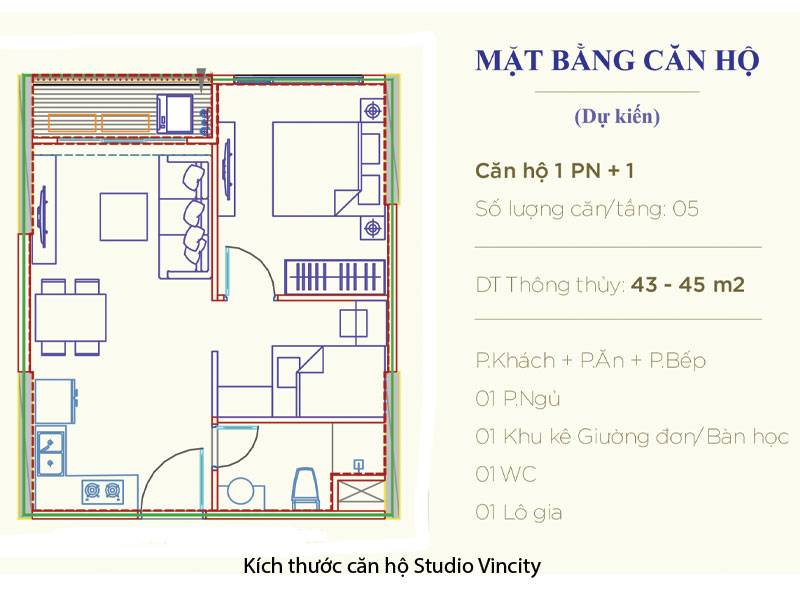 kich-thuoc-studio Kích thước căn hộ Studio