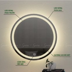 Gương phòng tắm đèn led cảm ứng GAMA GMGLT60