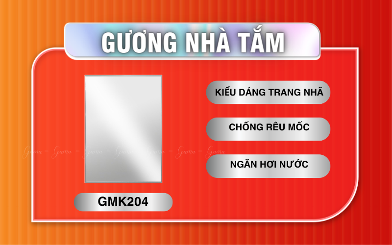 Gương phòng tắm GAMA GMK204
