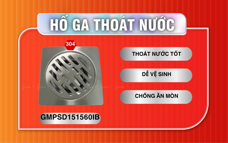 Phễu thoát sàn GAMA GMPSD151560IB