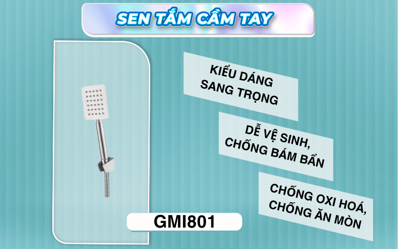 Tay sen tắm Inox 304 Gama GMI801