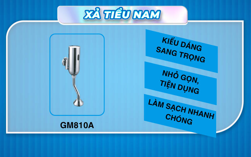 Van xả bồn tiểu nam Gama GM810A