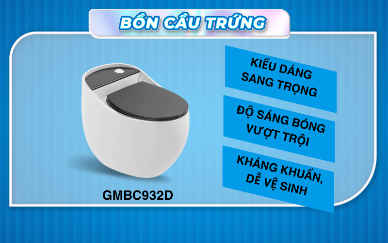 bồn cầu một khối Gama GMBC932D