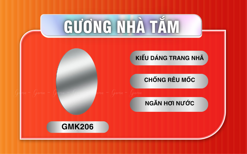 Gương phòng tắm GAMA GMK206