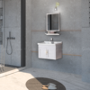 Bộ tủ gương lavabo nhôm & carbon fiber Gama GMLTW601 - GMLTR601