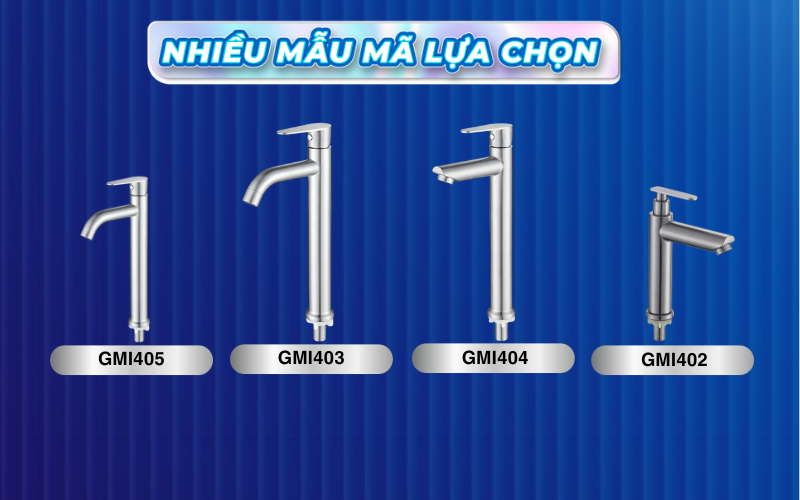 Một số sản phẩm vòi Lavabo lạnh của Gama