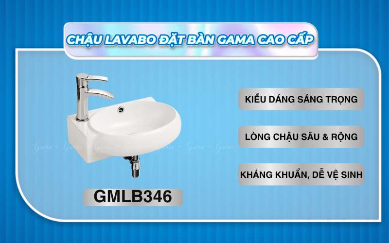 Lavabo đặt bàn GMLB346 Gama