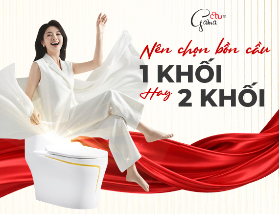 Nên mua bồn cầu một khối hay hai khối