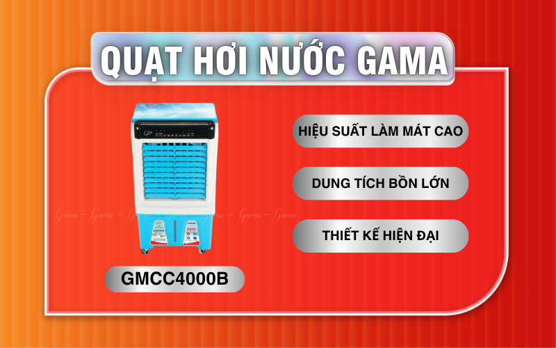 Đặc điểm nổi bật của Quạt điều hoà CC - 4000 xanh Gama GMCC4000B