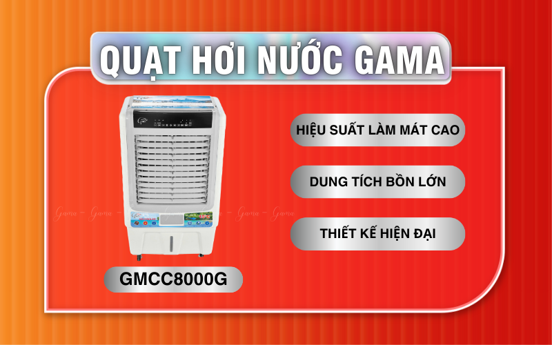 Đặc điểm nổi bật của Quạt điều hoà CC - 8000 xám Gama GMCC8000G