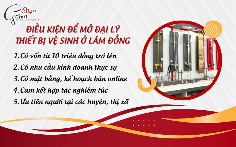 Điều kiện để mở đại lý thiết bị vệ sinh ở Lâm Đồng