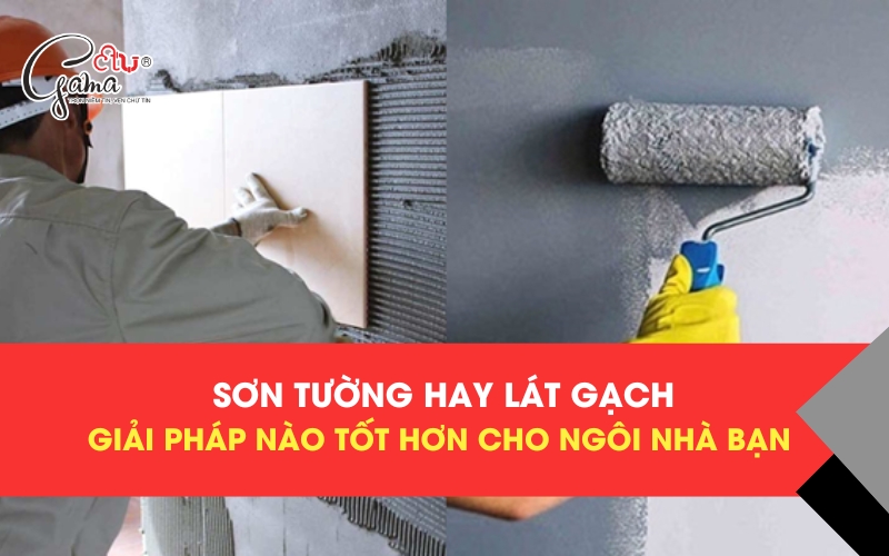 sơn tường hay lát gạch