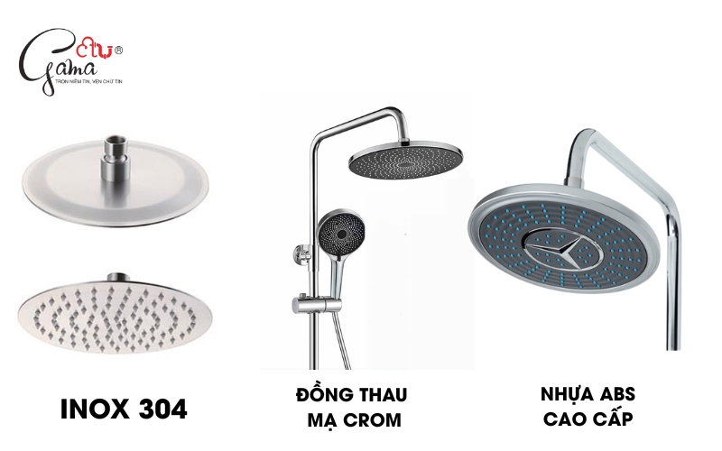 Lựa chọn bát sen tắm theo chất liệu