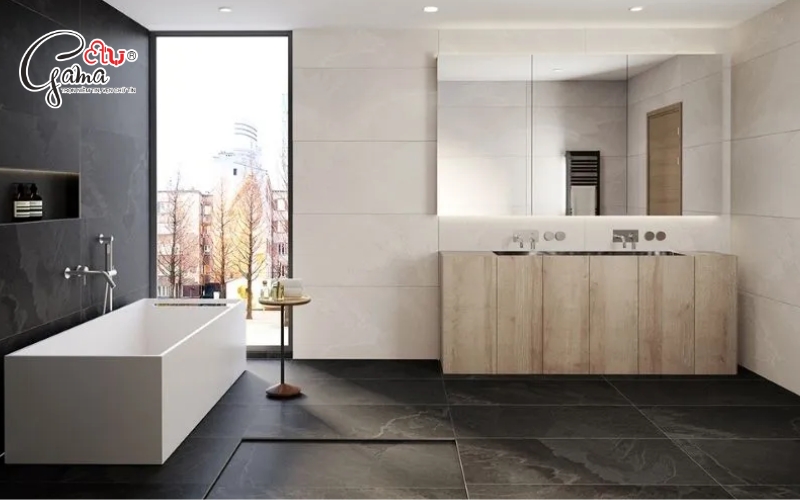 Gạch Porcelain – Bền bỉ, chống nước, chống trơn hiệu quả