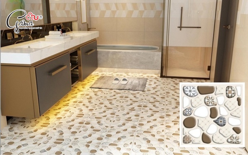 Gạch chống trơn 3D – An toàn tuyệt đối cho gia đình
