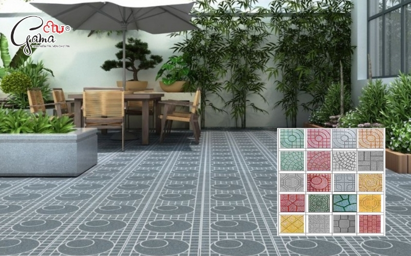 Gạch lát sân Gạch Terrazzo