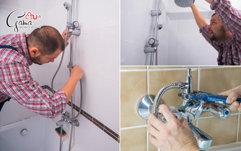 Sơ đồ lắp vòi sen tắm đứng chuẩn kỹ thuật