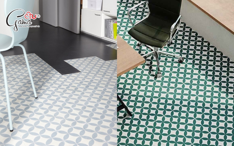 Gạch hoa văn hiện đại, tối giản