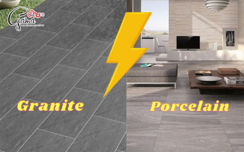 Gạch Porcelain (cao cấp hơn granite)