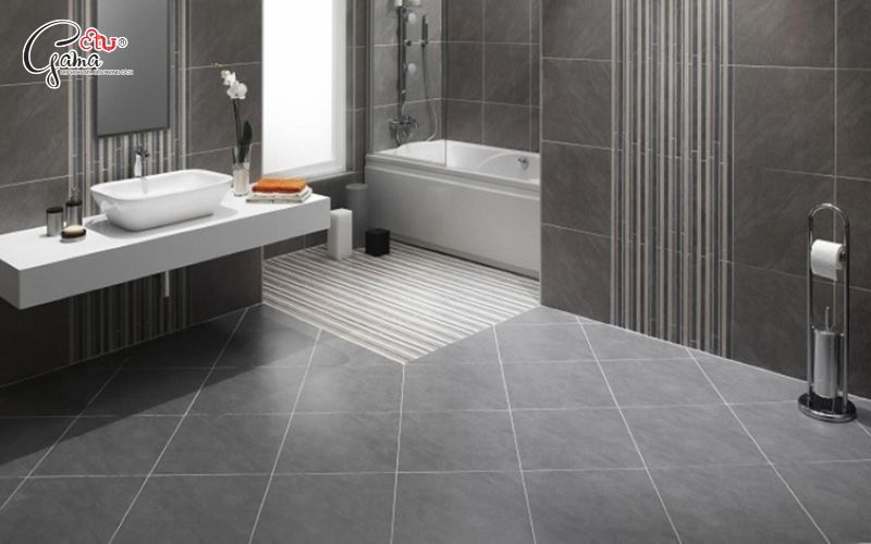 Những Mẫu Gạch Ốp Nhà Vệ Sinh Màu Ghi Được Ưa Chuộng