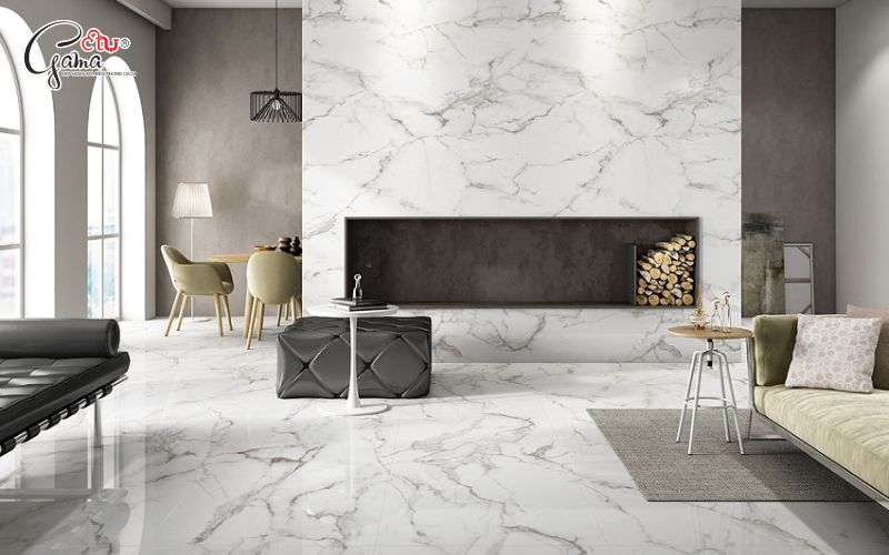 Gạch vân đá mây xám