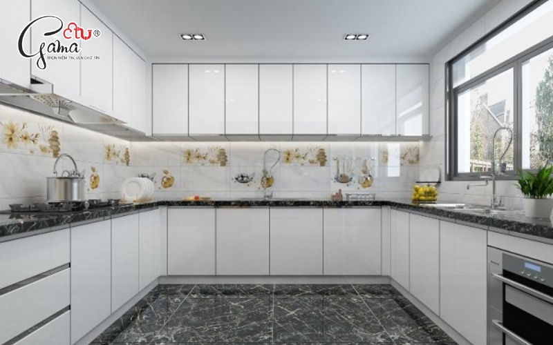 Mẫu gạch ốp tường phòng bếp đẹp
