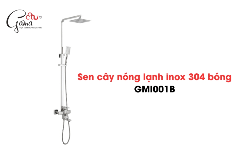 Sen cây nóng lạnh inox 304 bóng GMI001B