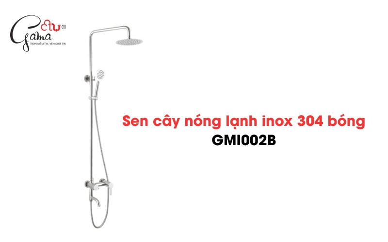 Sen cây nóng lạnh inox 304 bóng GMI002B