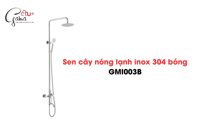 Sen cây nóng lạnh inox 304 bóng GMI003B