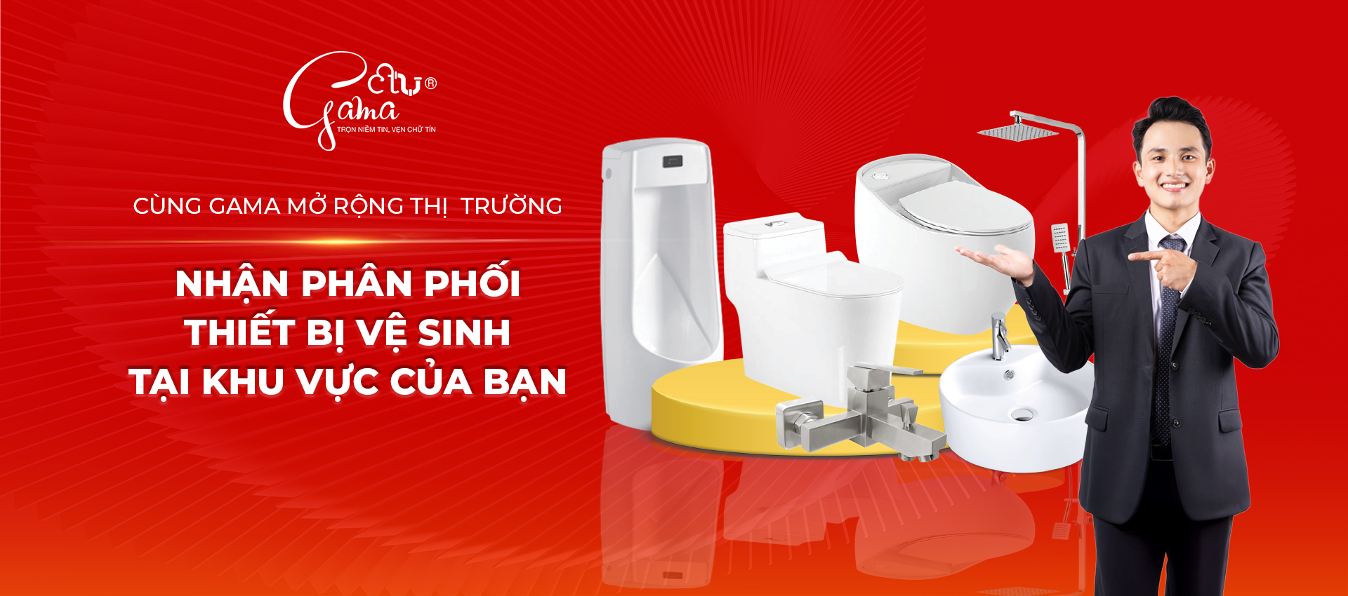 Tuyển đại lý thiết bị vệ sinh GAMA