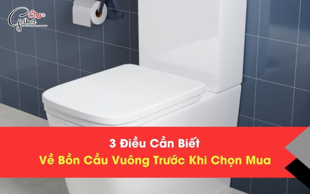 3 Điều Cần Biết Về Bồn Cầu Vuông Trước Khi Chọn Mua