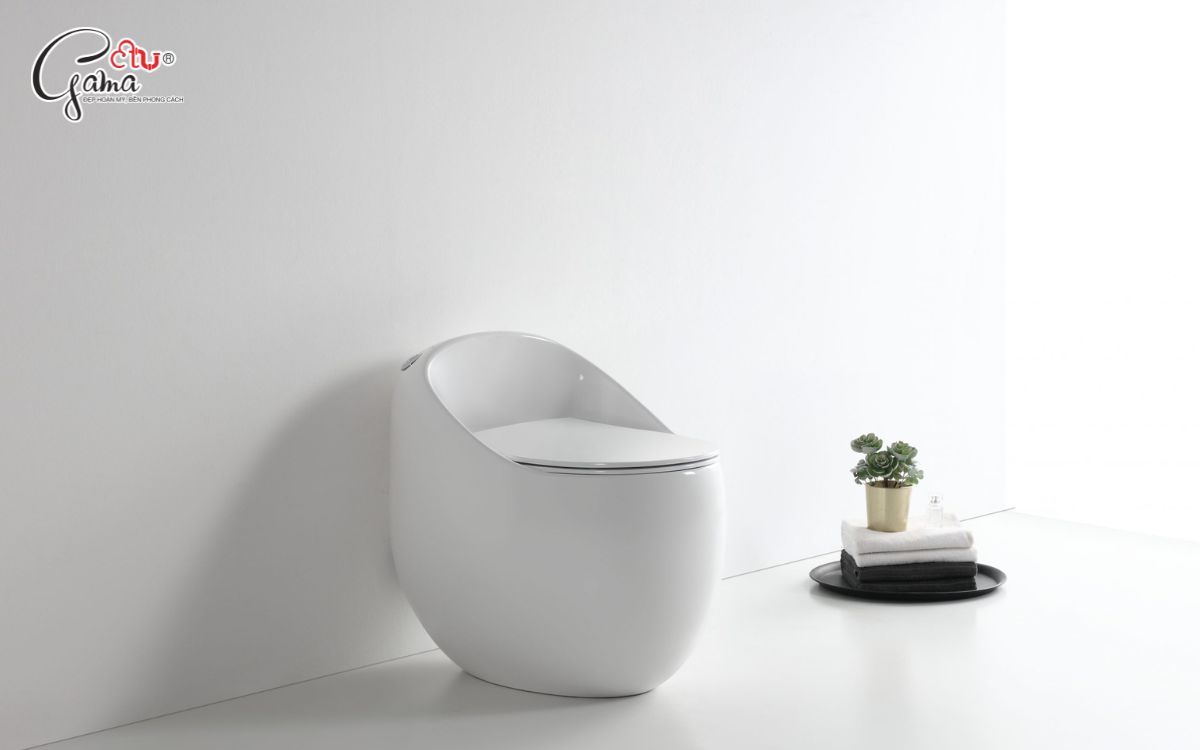 Ứng dụng bồn cầu quả trứng trong không gian sống