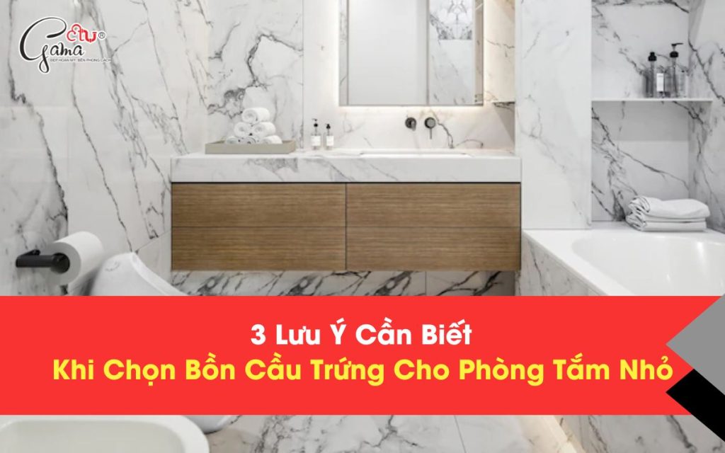 3 Lưu Ý Cần Biết Khi Chọn Bồn Cầu Trứng Cho Phòng Tắm Nhỏ