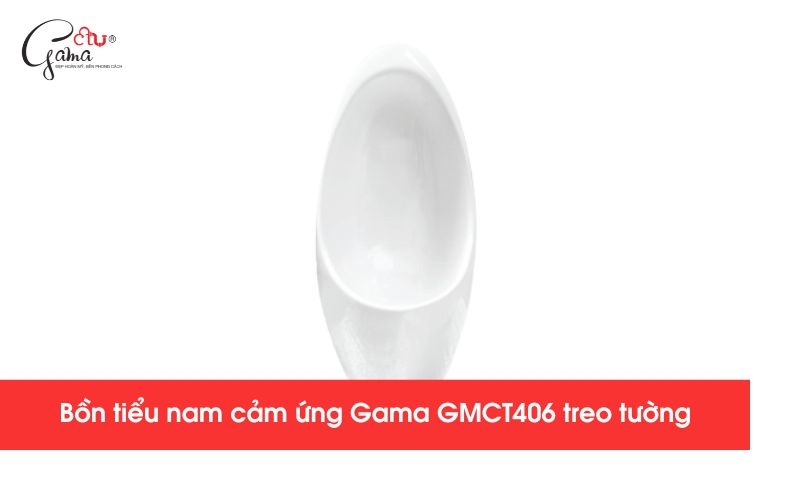 Bồn tiểu nam cảm ứng Gama GMCT406 treo tường