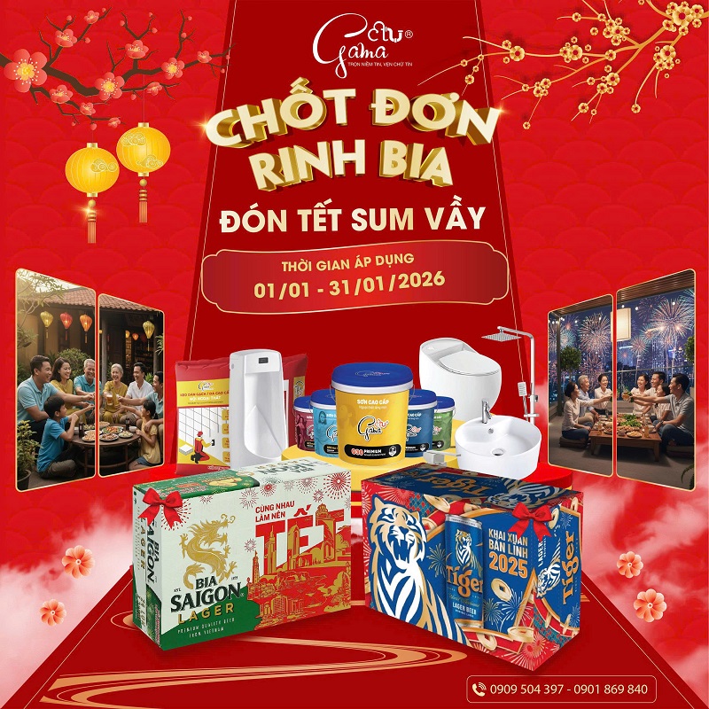 Chốt đơn rinh bia - đón tết sum vầy
