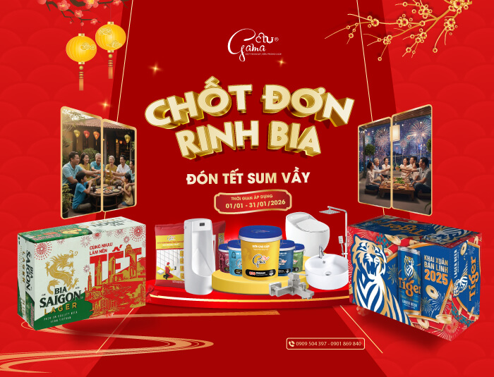 Chốt đơn rinh bia - đón tết sum vầy