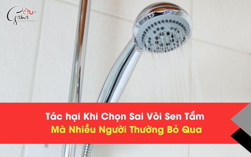 Tác hại Khi Chọn Sai Vòi Sen Tắm Mà Nhiều Người Thường Bỏ Qua