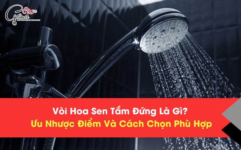 Vòi Hoa Sen Tắm Đứng Là Gì? Ưu Nhược Điểm Và Cách Chọn Phù Hợp