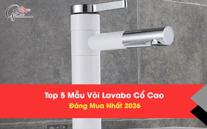 Top 5 Mẫu Vòi Lavabo Cổ Cao Đáng Mua Nhất 2026
