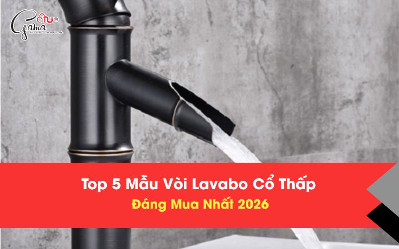 Top Các Mẫu Vòi Lavabo Cổ Thấp Đáng Mua Nhất 2026