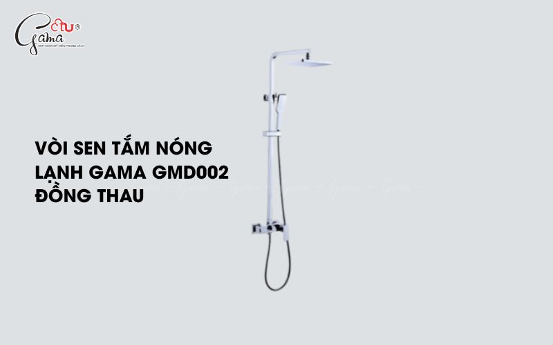 Vòi sen tắm nóng lạnh Gama GMD002 đồng thau