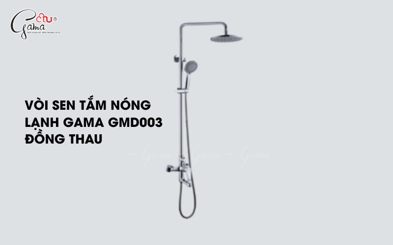 Vòi sen tắm nóng lạnh Gama GMD003 đồng thau