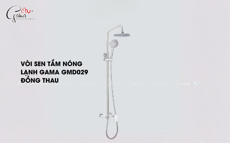Vòi sen tắm nóng lạnh Gama GMD029 đồng thau