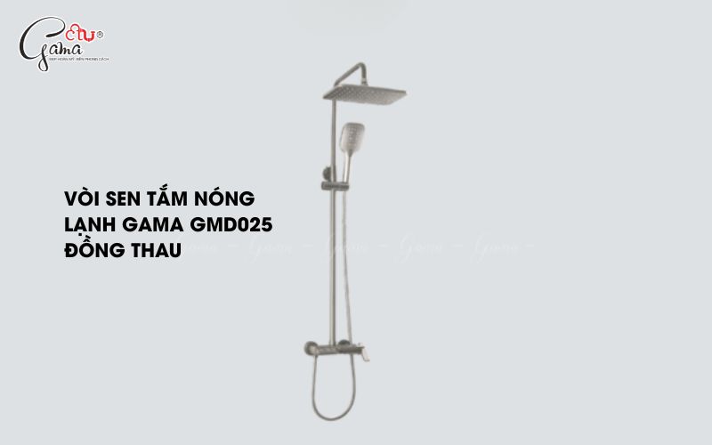 Vòi sen tắm nóng lạnh Gama GMD025 đồng thau