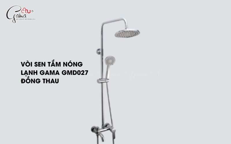 Vòi sen tắm nóng lạnh Gama GMD027 đồng thau