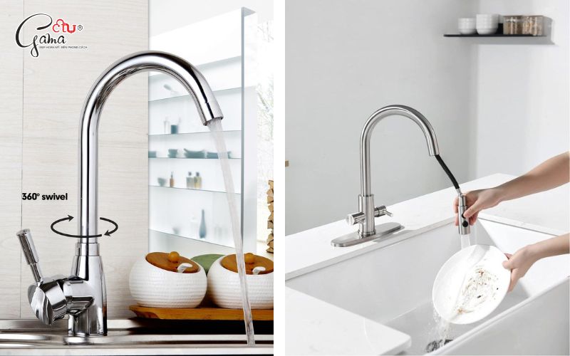 Ưu, nhược điểm của vòi nước rửa bát dây rút