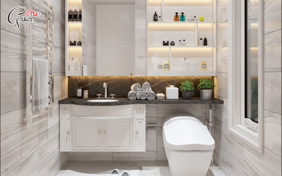 Mẫu lavabo phong cách tân cổ điển hiện đại