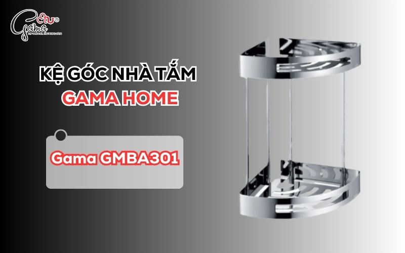 Kệ góc nhà tắm 2 tầng Gama GMBA302