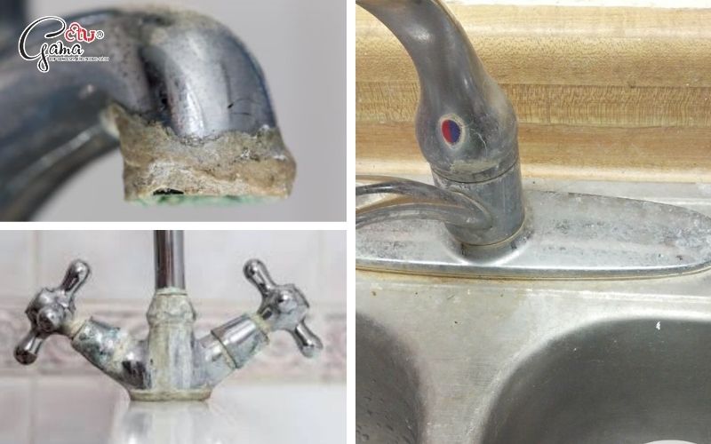 Cặn canxi trên vòi nước là gì?